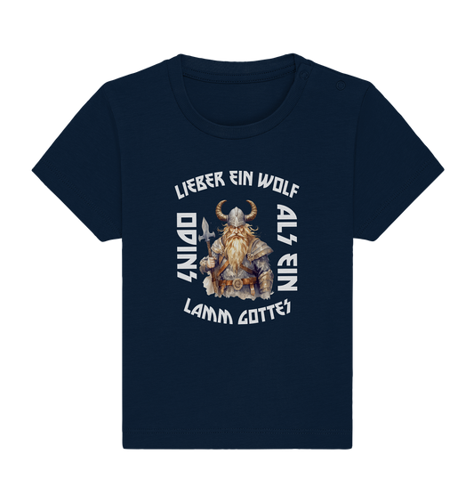 LIEBER EIN WOLF ODINS NO 3  - STREETWEAR - STATEMENT     - Baby Organic Shirt