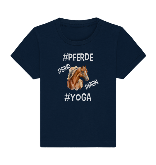 PFERDE SIND MEIN YOGA - STATEMENT STREETWEAR - Baby Organic Shirt