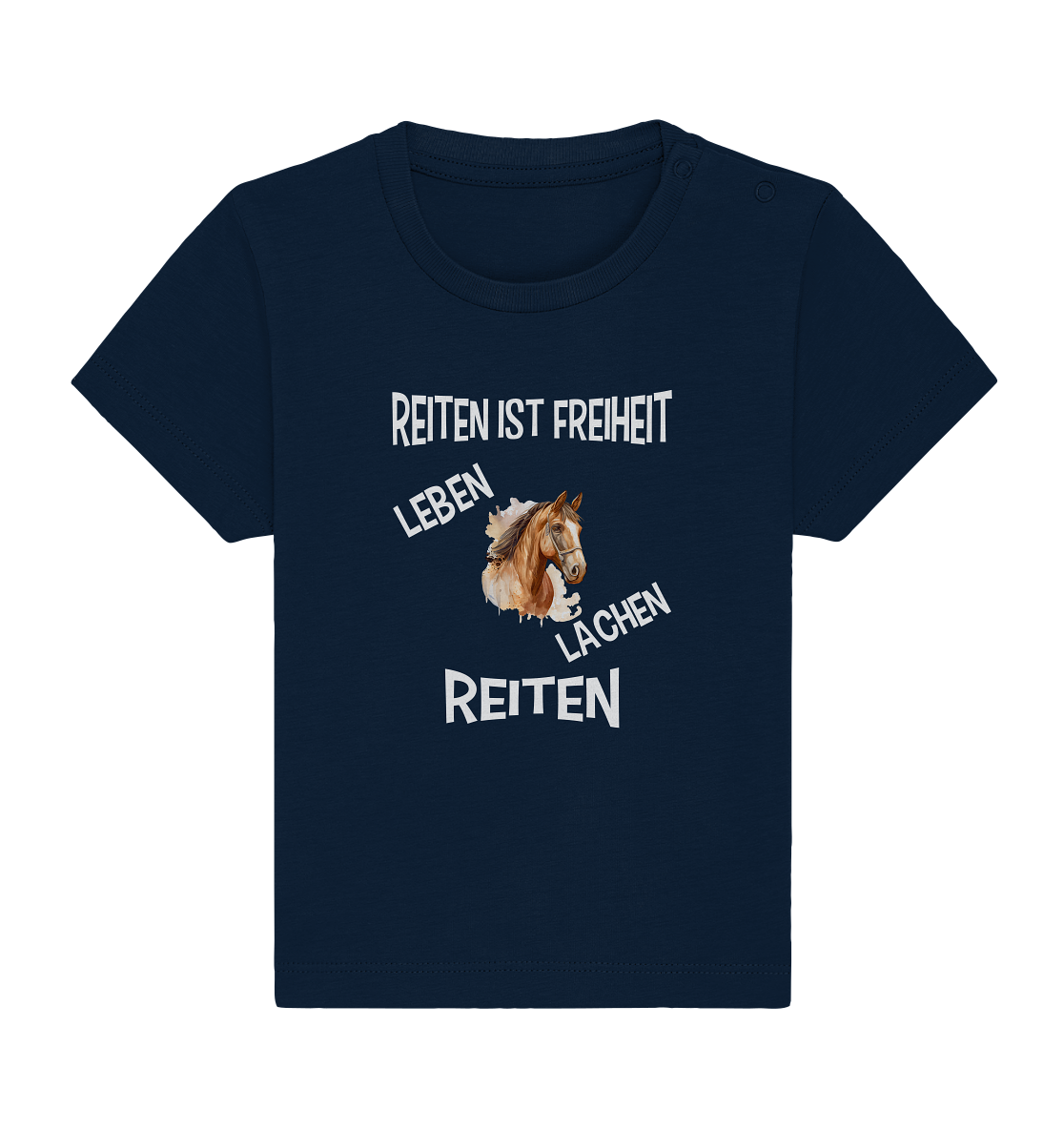 REITEN IST FREIHEIT - STREETWEAR FÜR REITER UND PFERDELIEBHABER - Baby Organic Shirt