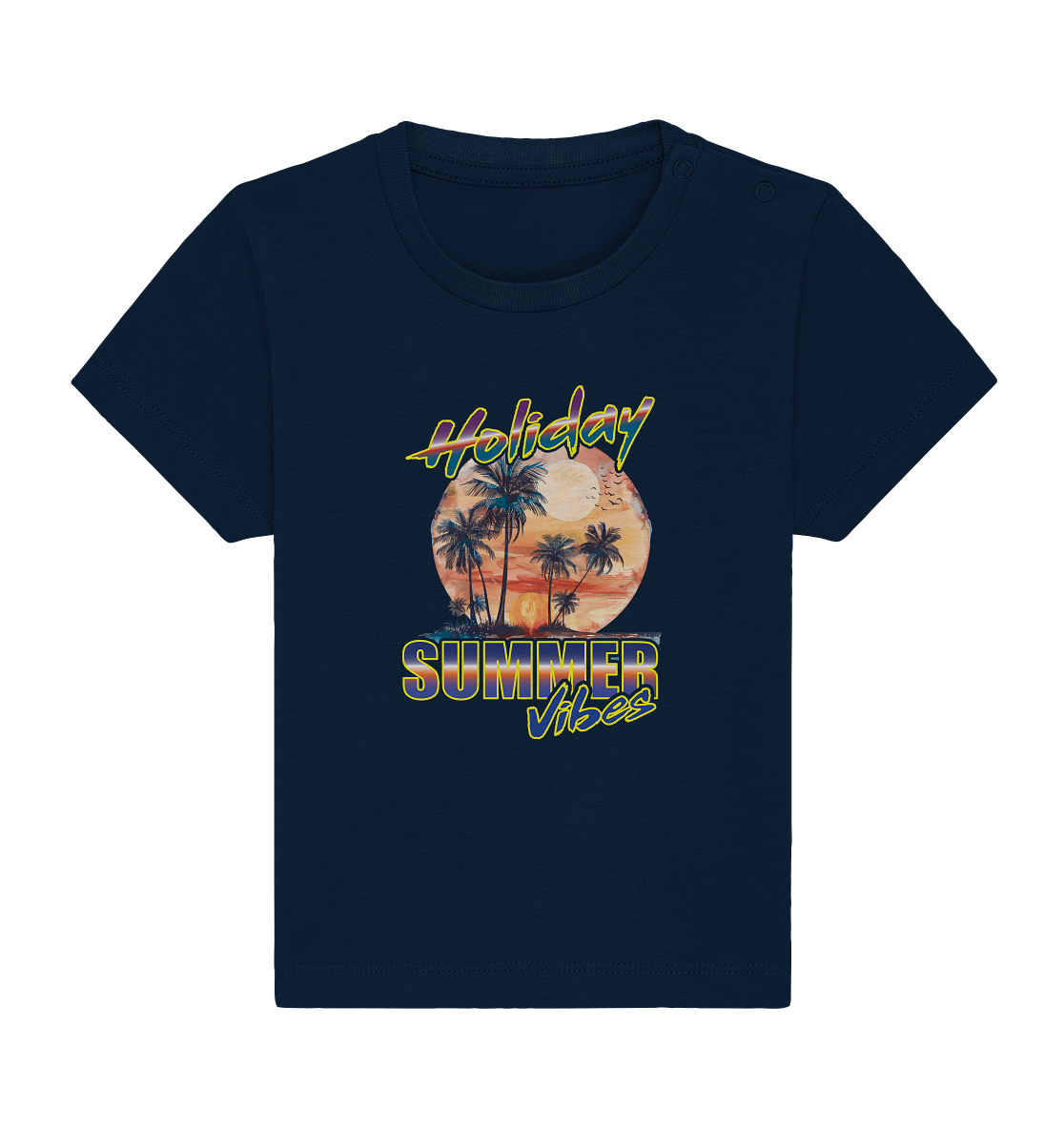 Urlaubs Shirt Holiday Summer Vibes - Baby Organic Shirt