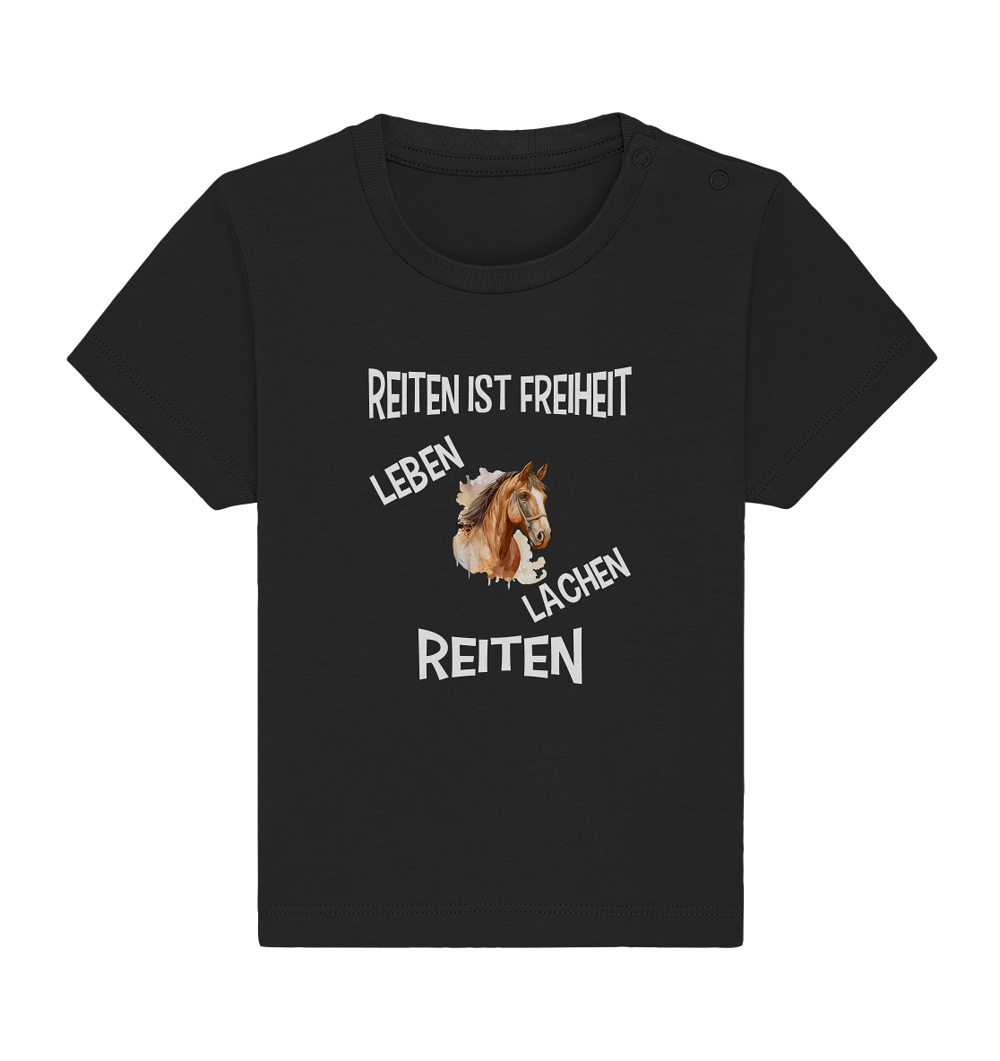 REITEN IST FREIHEIT - STREETWEAR FÜR REITER UND PFERDELIEBHABER - Baby Organic Shirt