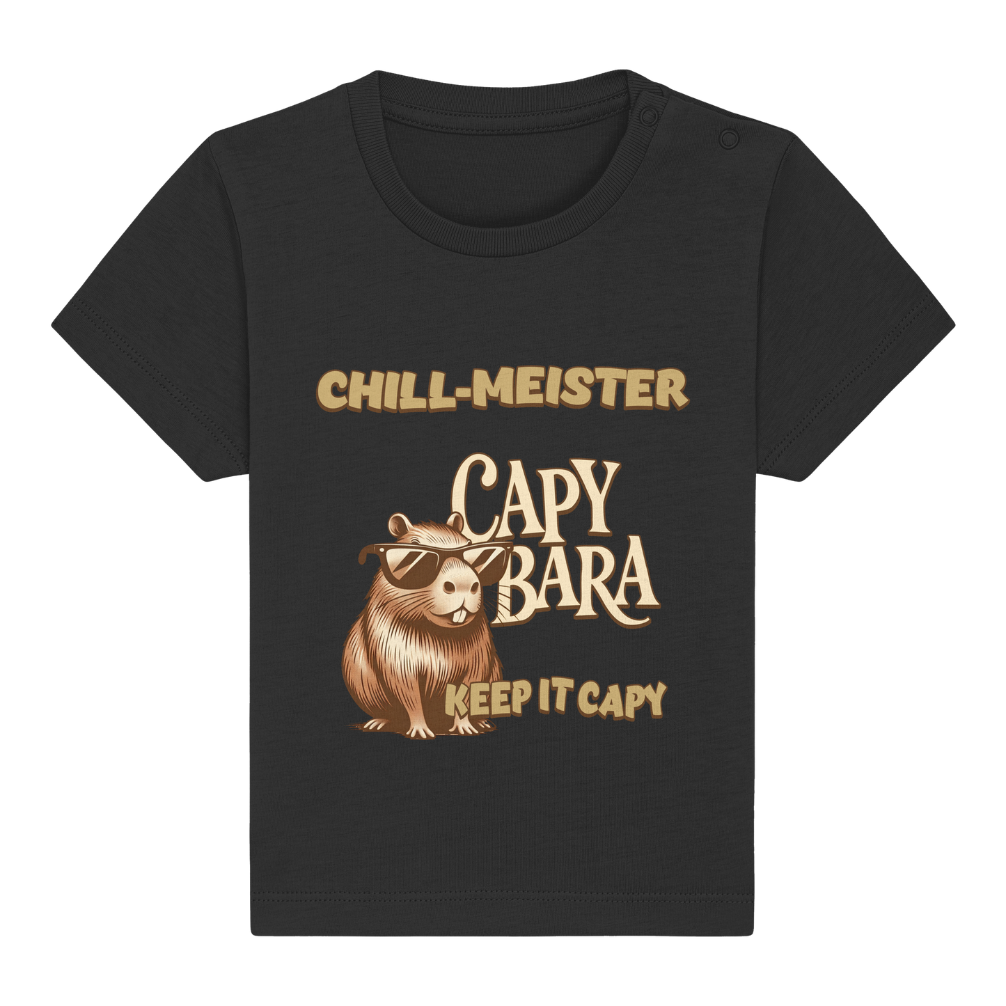 Chill-Meister Capybara – Keep it Capy (Bio & Premium) - Baby Organic Shirt