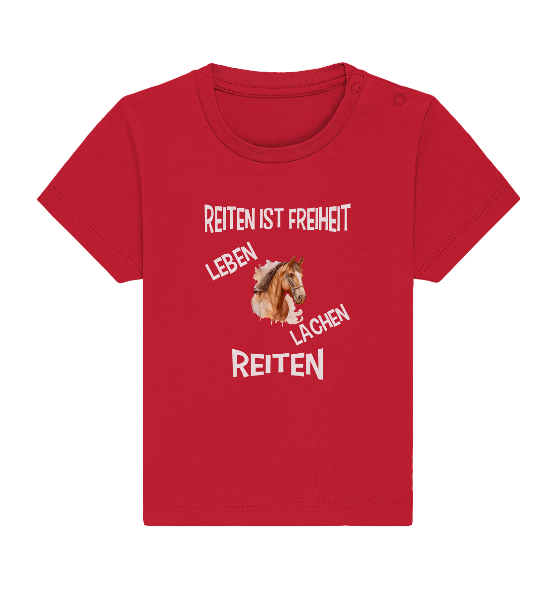 REITEN IST FREIHEIT - STREETWEAR FÜR REITER UND PFERDELIEBHABER - Baby Organic Shirt