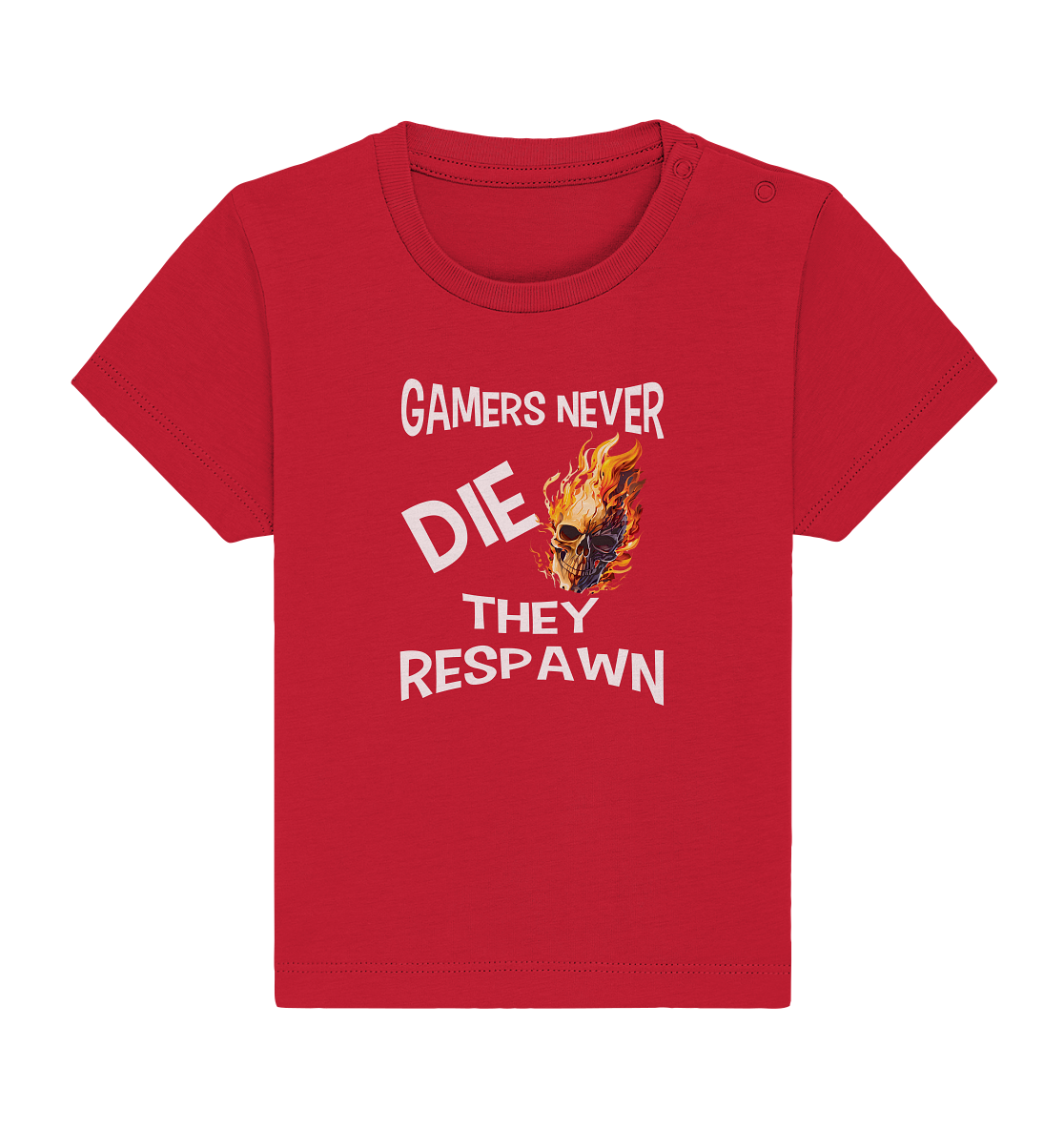 GAMERS NEVER DIE NO 2 - GAMER STREETWEAR - STATEMENT - Baby Organic Shirt