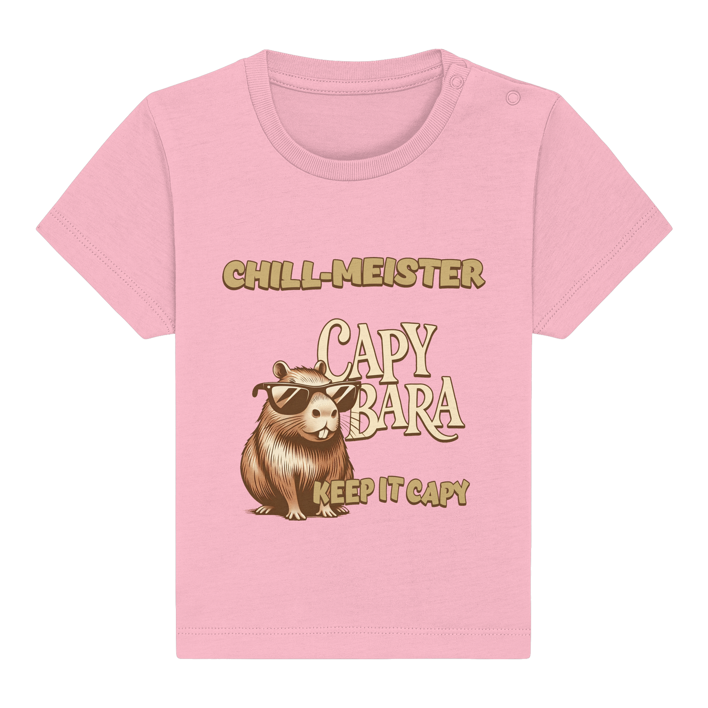 Chill-Meister Capybara – Keep it Capy (Bio & Premium) - Baby Organic Shirt