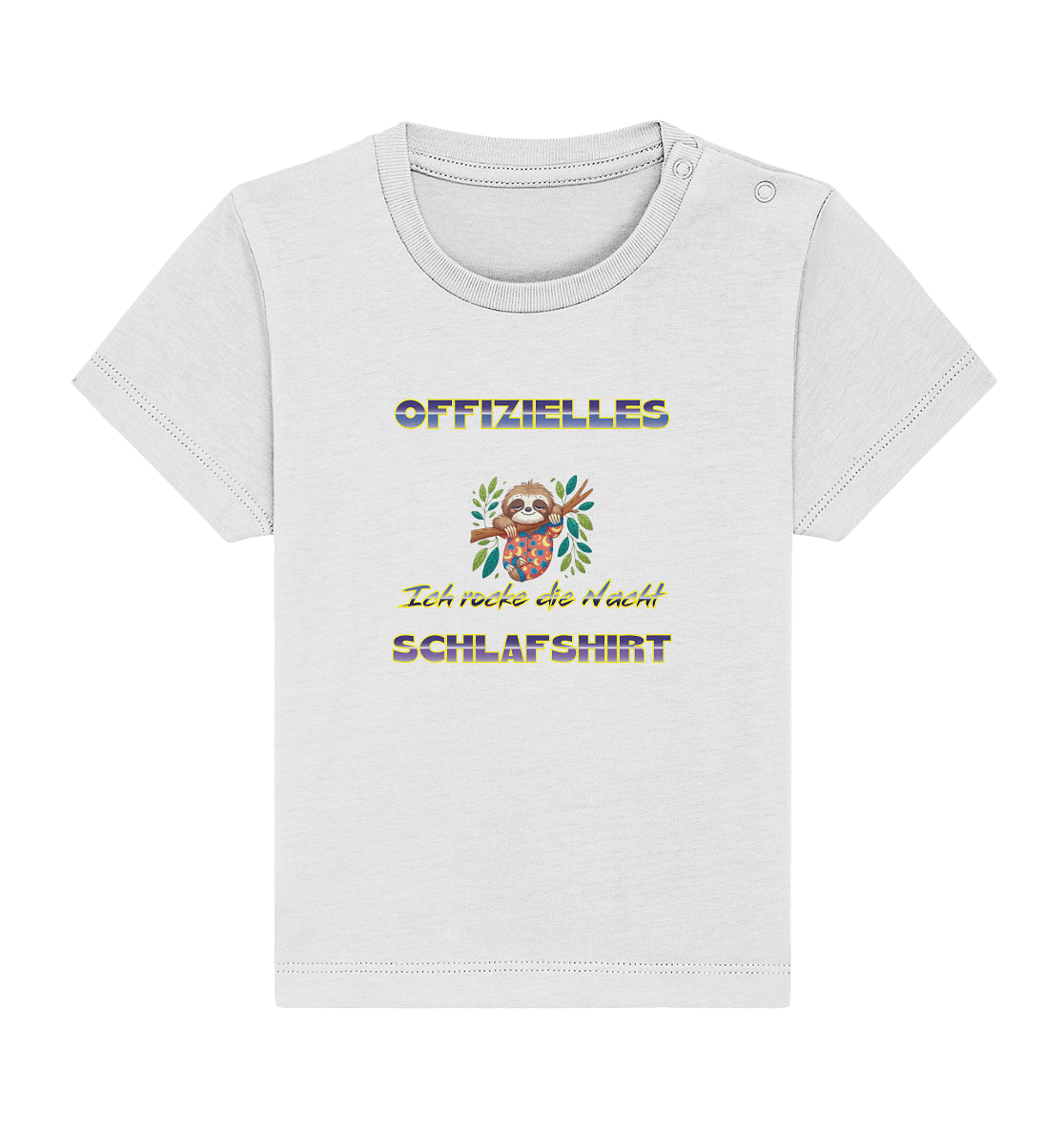 Offizielles Schlafshirt - Rocke die Nacht - Baby Organic Shirt