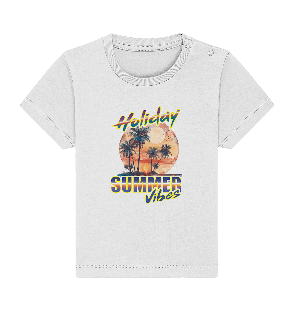 Urlaubs Shirt Holiday Summer Vibes - Baby Organic Shirt