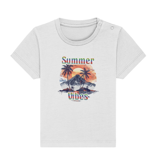 Summer Vibes - Sommer Shirts - Baby Organic Shirt