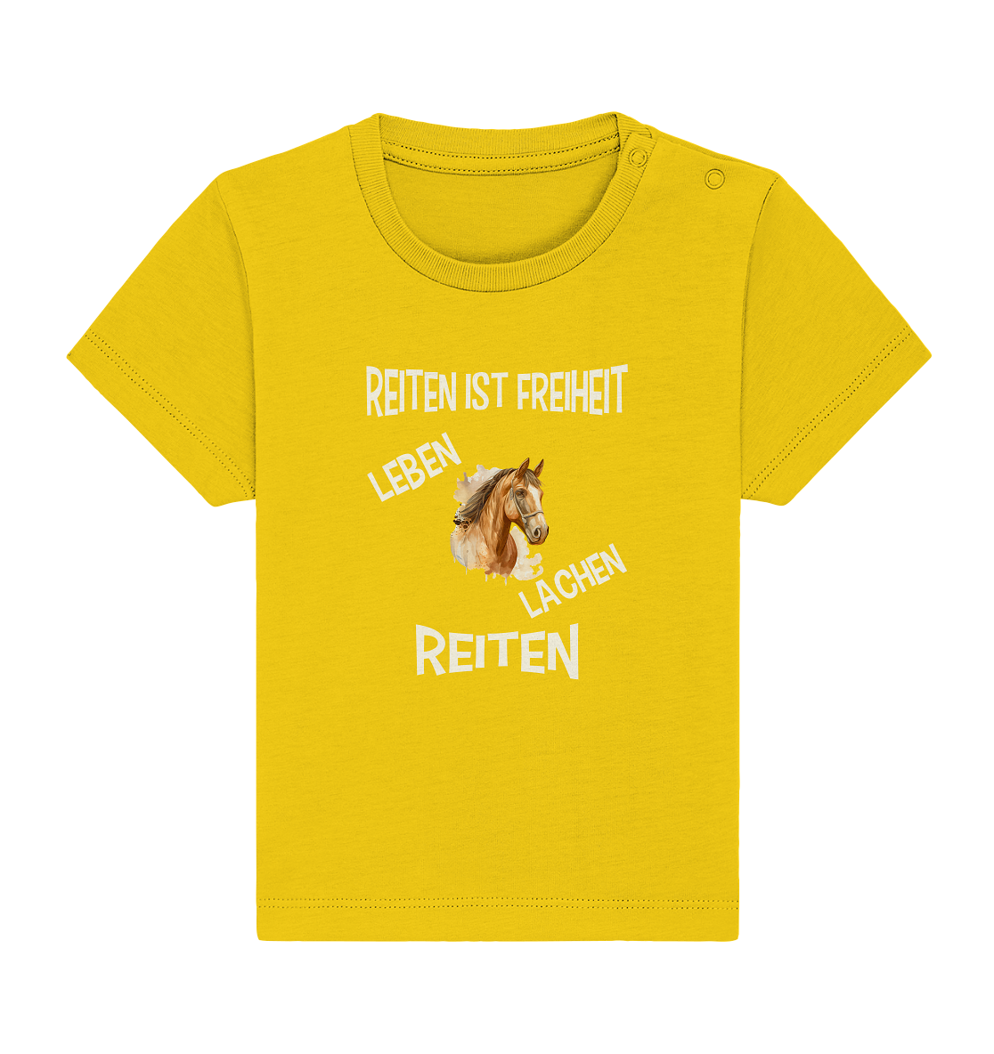 REITEN IST FREIHEIT - STREETWEAR FÜR REITER UND PFERDELIEBHABER - Baby Organic Shirt