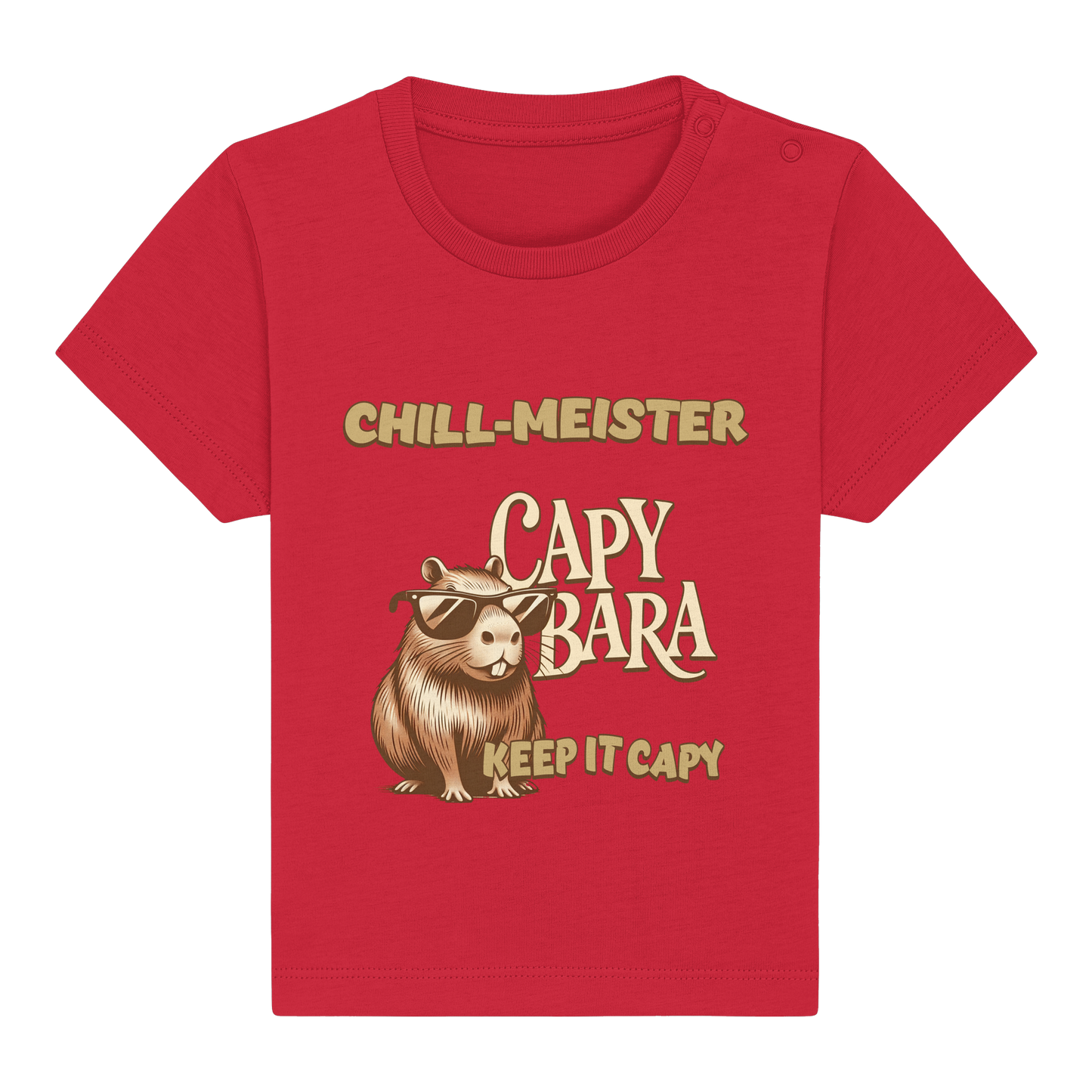 Chill-Meister Capybara – Keep it Capy (Bio & Premium) - Baby Organic Shirt