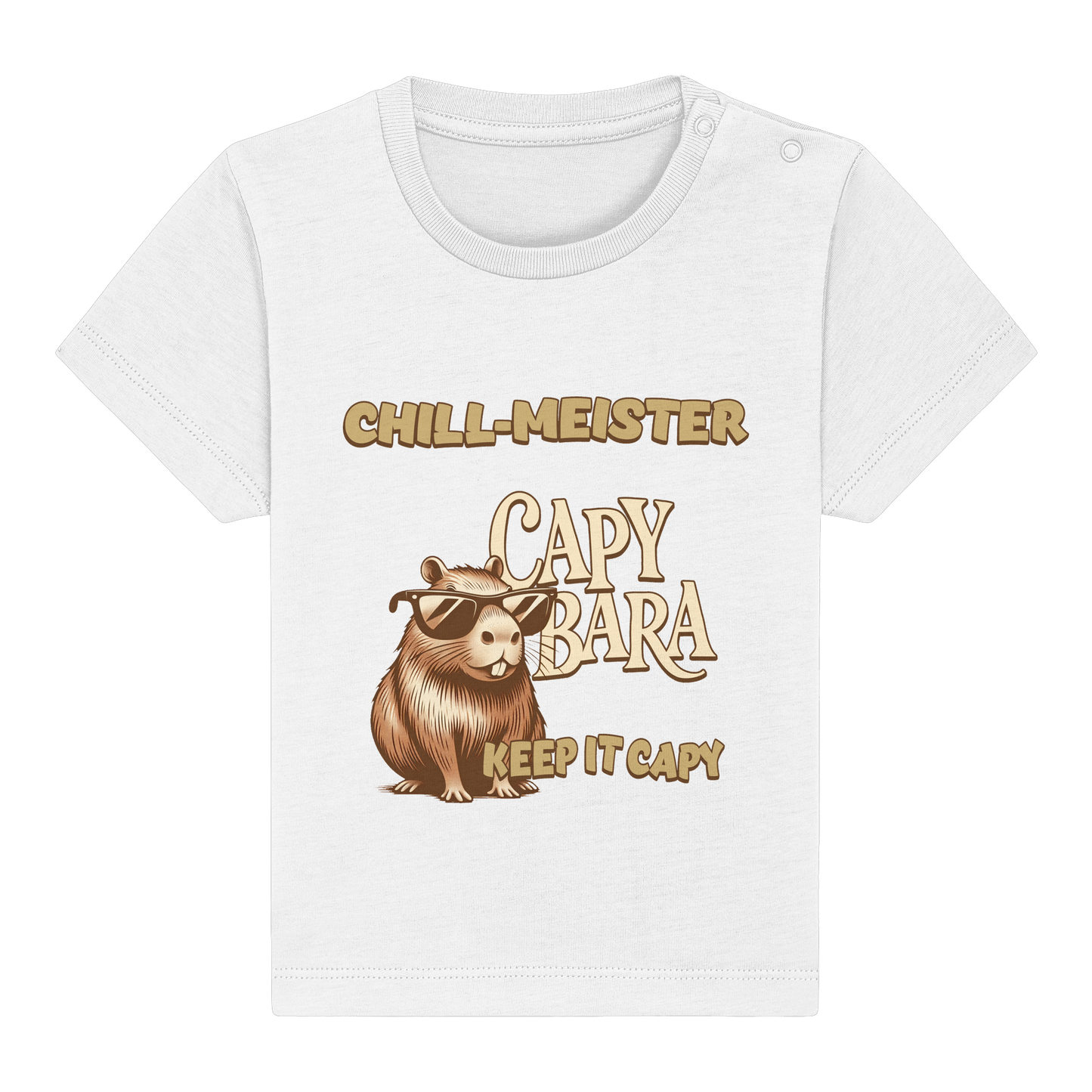 Chill-Meister Capybara – Keep it Capy (Bio & Premium) - Baby Organic Shirt