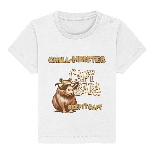 Chill-Meister Capybara – Keep it Capy (Bio & Premium) - Baby Organic Shirt
