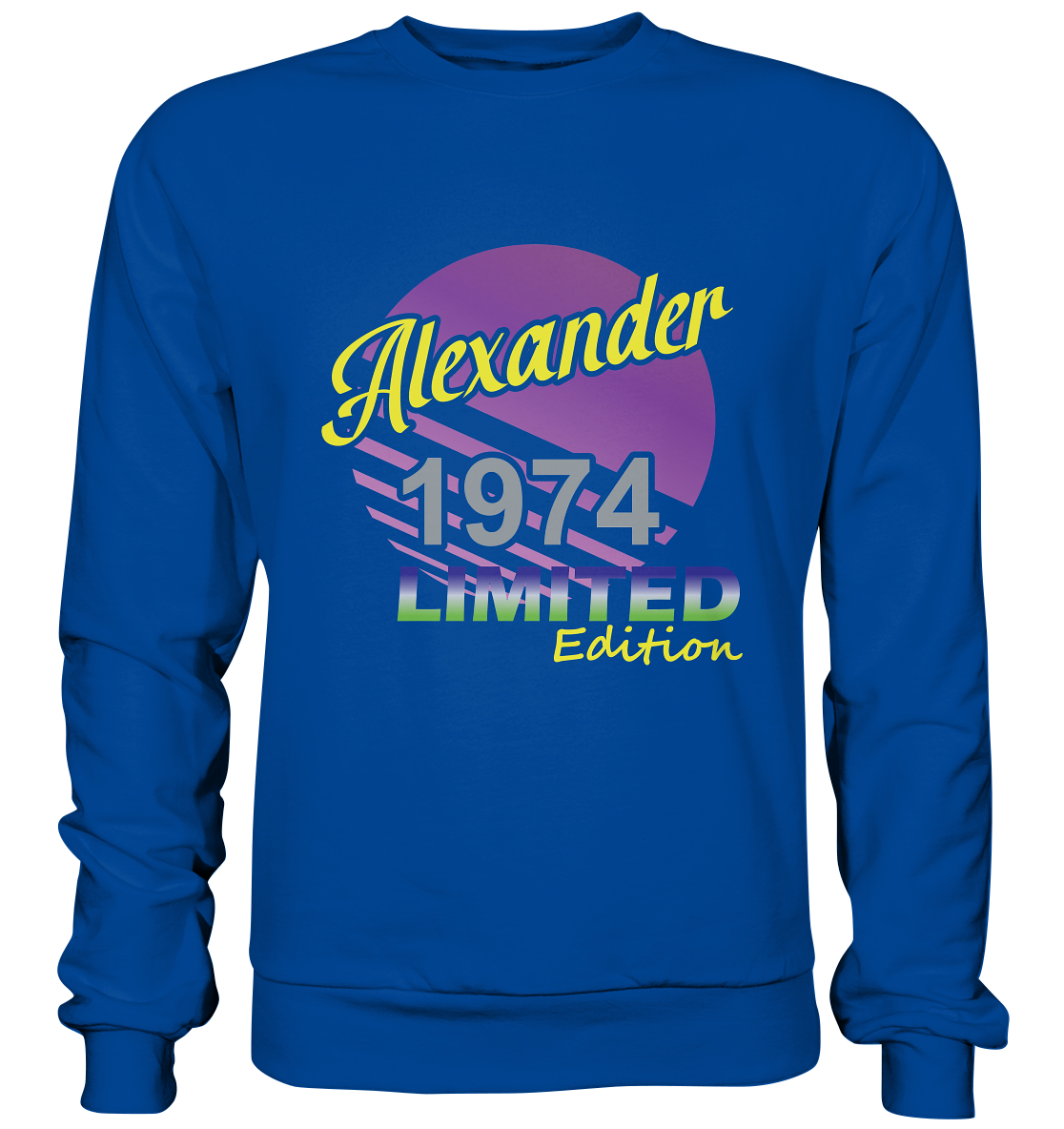 Alexander Limited Edition 1974 Geburtstag Jahrgang 1974 Männer  - Basic Sweatshirt