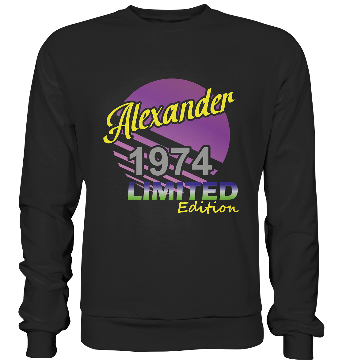 Alexander Limited Edition 1974 Geburtstag Jahrgang 1974 Männer  - Basic Sweatshirt