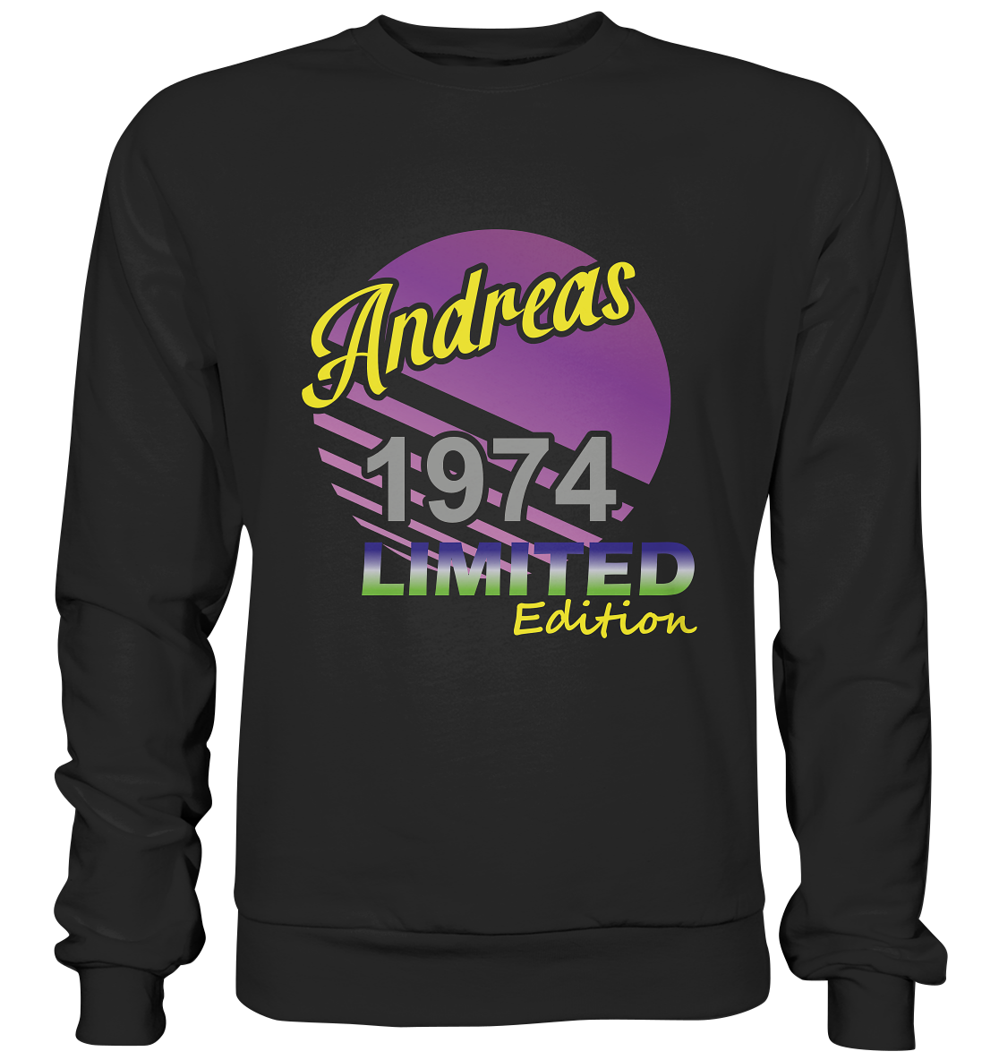 Andreas Limited Edition 1974 Geburtstag Jahrgang 1974 Männer   - Basic Sweatshirt