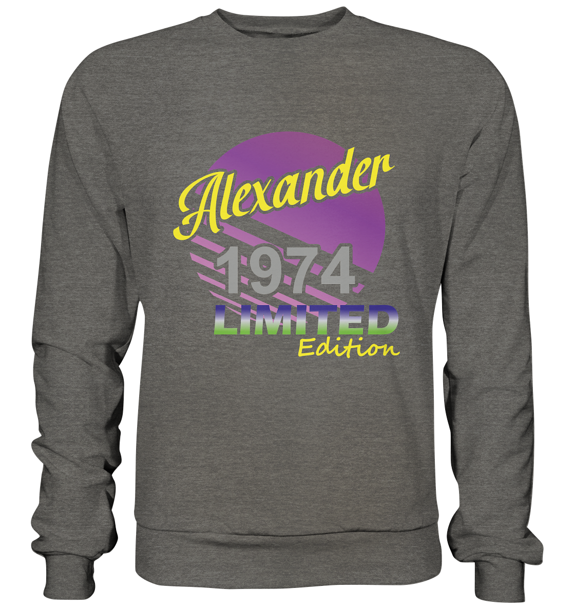 Alexander Limited Edition 1974 Geburtstag Jahrgang 1974 Männer  - Basic Sweatshirt