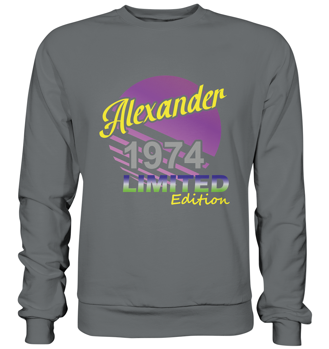 Alexander Limited Edition 1974 Geburtstag Jahrgang 1974 Männer  - Basic Sweatshirt