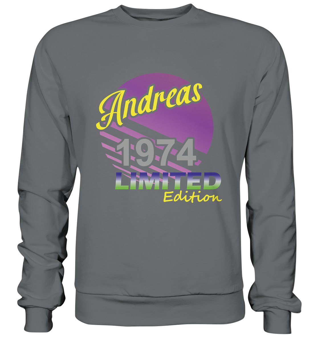 Andreas Limited Edition 1974 Geburtstag Jahrgang 1974 Männer   - Basic Sweatshirt