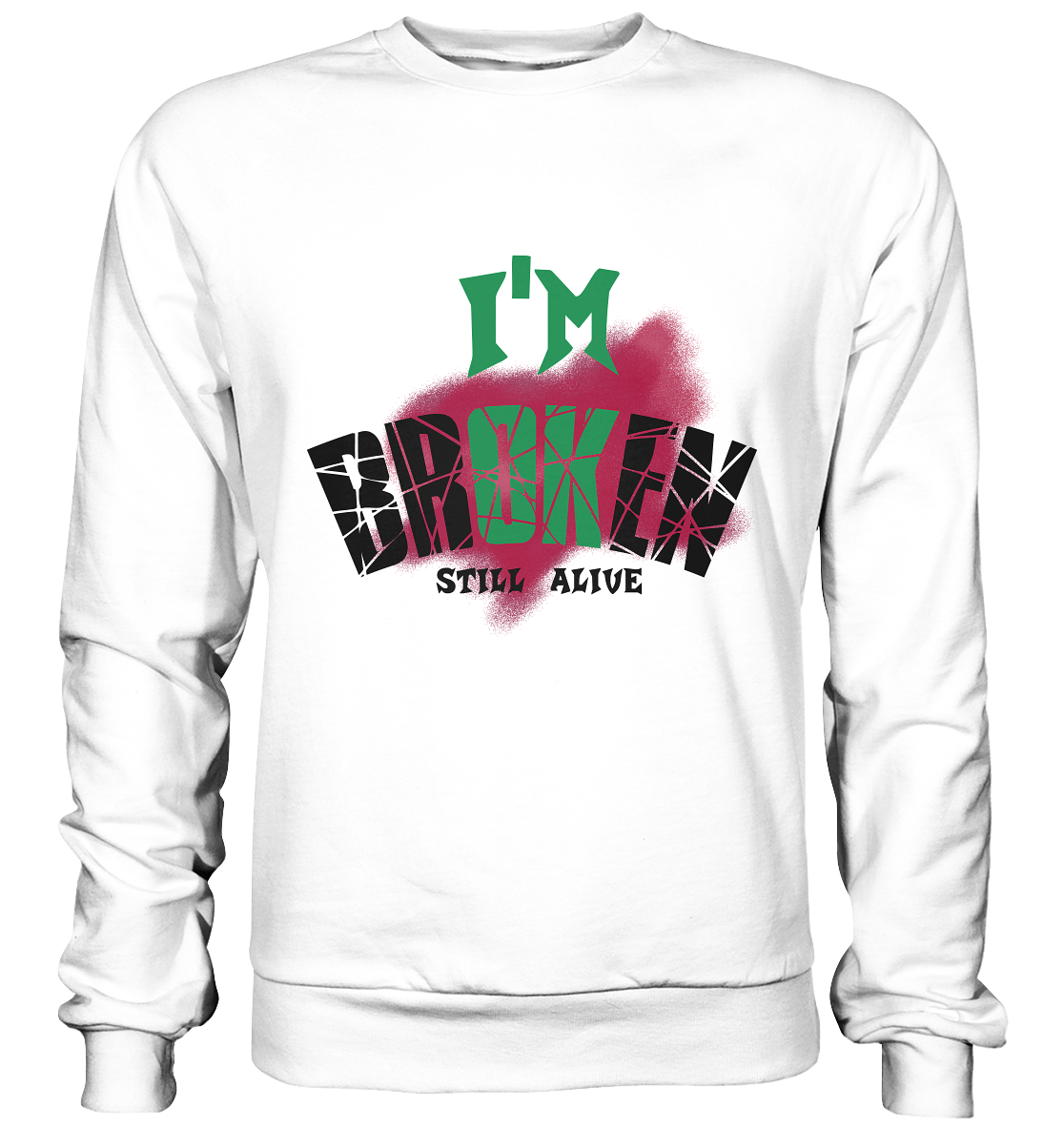 I'M OK - I'M BROKEN - STREETWEAR COOLE SPRÜCHE - Basic Sweatshirt