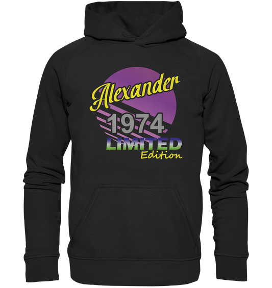 Alexander Limited Edition 1974 Geburtstag Jahrgang 1974 Männer  - Basic Unisex Hoodie