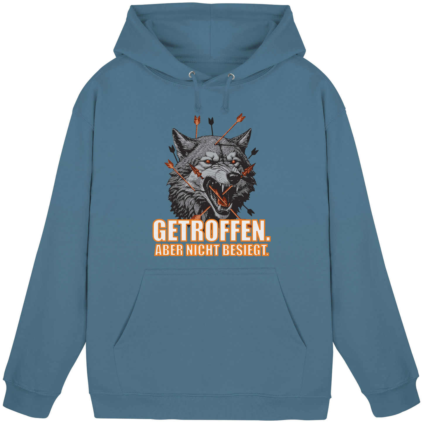 Alpha Wolf – Unbroken - Basic Unisex Hoodie