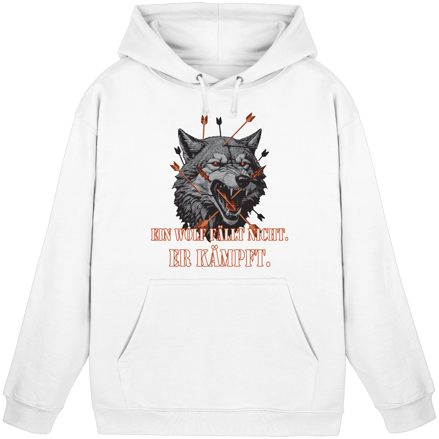 The Unbroken Wolf - Basic Unisex Hoodie