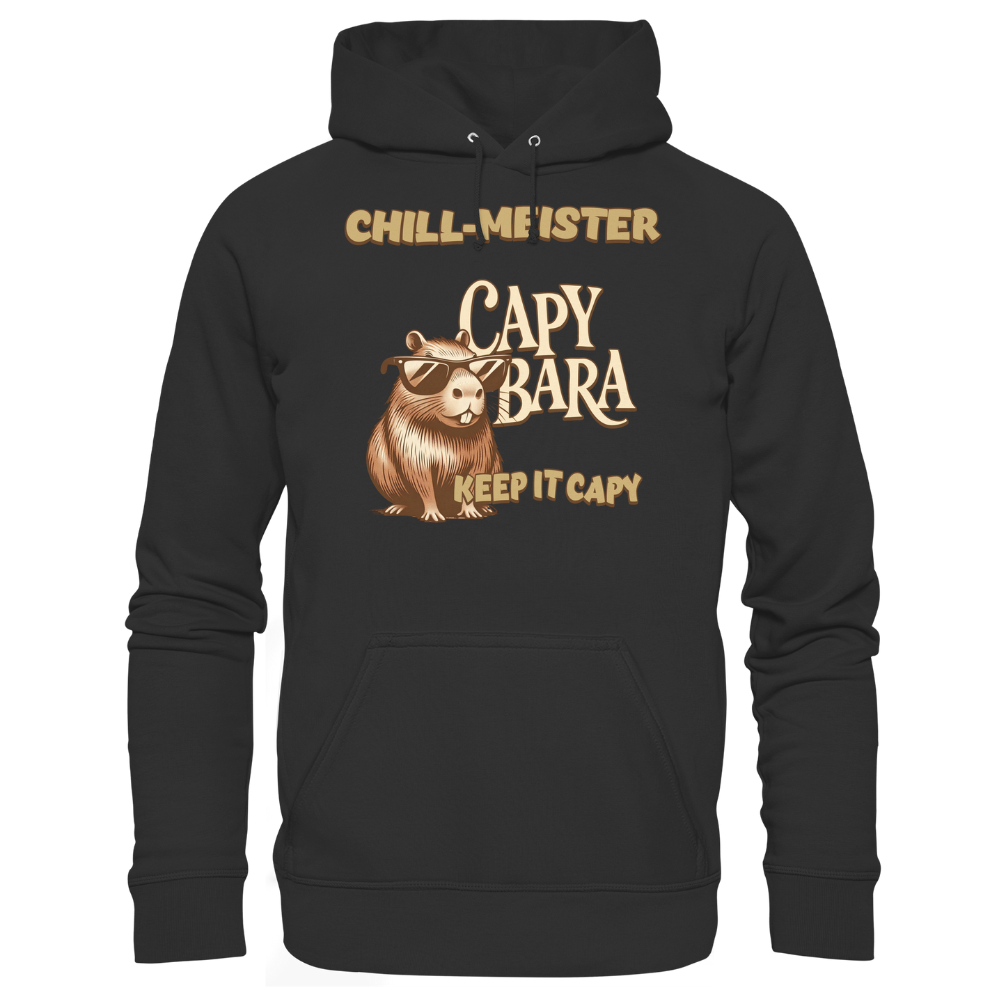 Chill-Meister Capybara – Keep it Capy (Bio & Premium) - Basic Unisex Hoodie