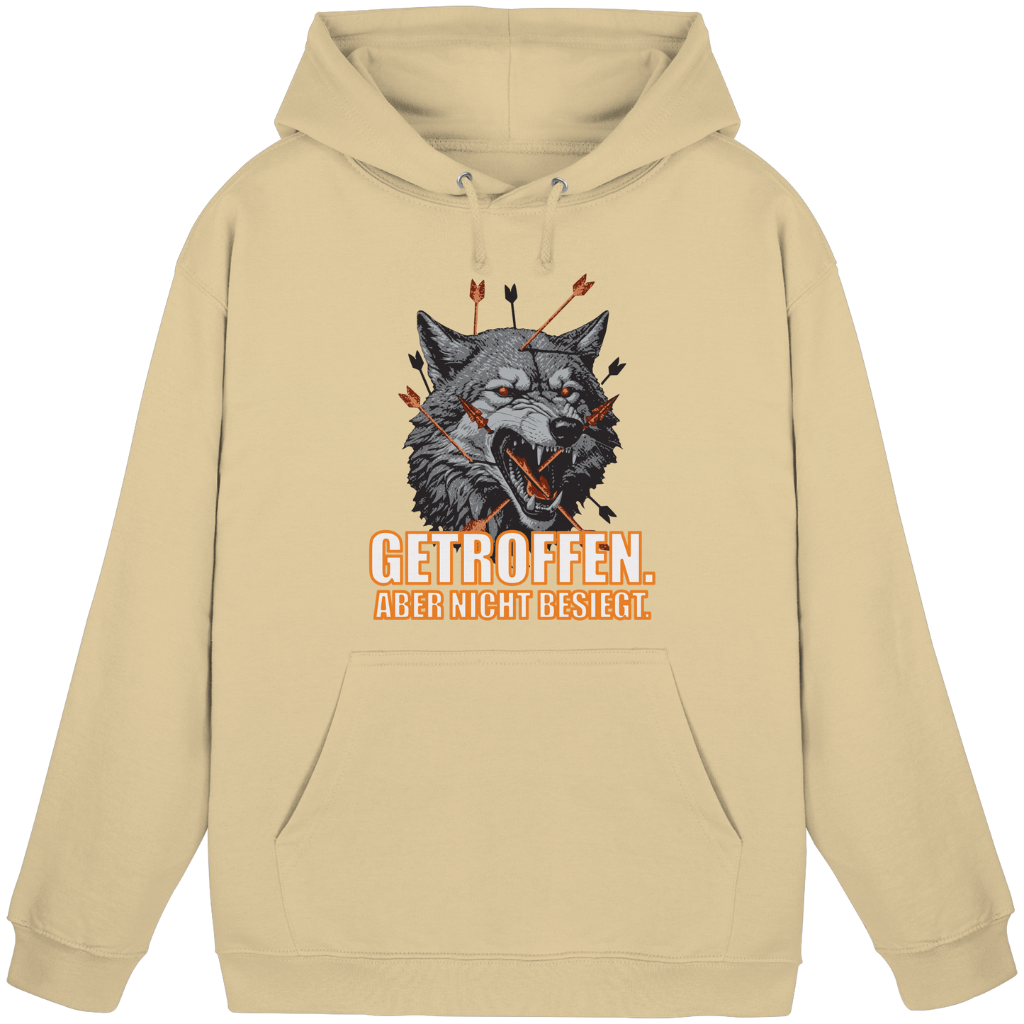 Alpha Wolf – Unbroken - Basic Unisex Hoodie