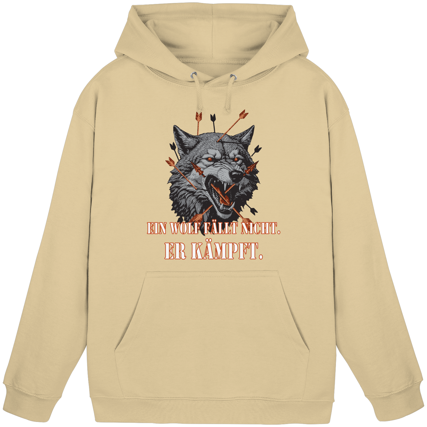 The Unbroken Wolf - Basic Unisex Hoodie