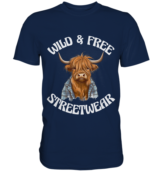 WILD & FREE NO 9 HIGHLAND COW II - STREETWEAR - STATEMENT  - Classic Shirt