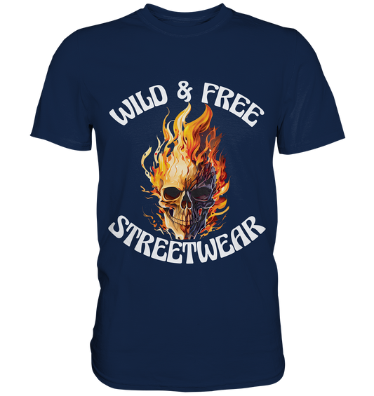 WILD & FREE NO 8 SKULL II - STREETWEAR - STATEMENT  - Classic Shirt