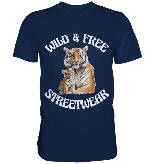 WILD & FREE NO 14 TIGER FAMILY  - STREETWEAR - STATEMENT  - Classic Shirt