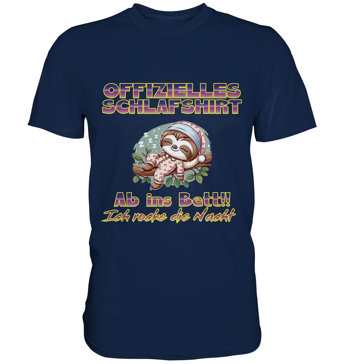 Schlafshirt - Ich rocke die Nacht - Classic Shirt