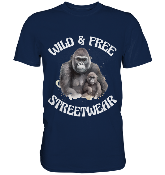 WILD & FREE NO 15 GORILLA FAMILY  - STREETWEAR - STATEMENT  - Classic Shirt