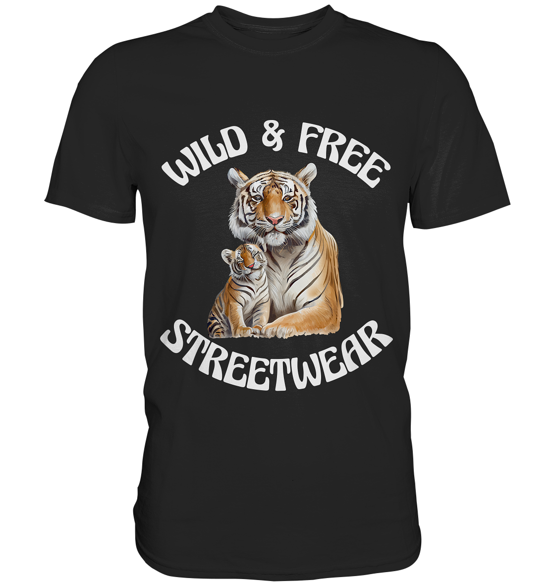 WILD & FREE NO 14 TIGER FAMILY  - STREETWEAR - STATEMENT  - Classic Shirt