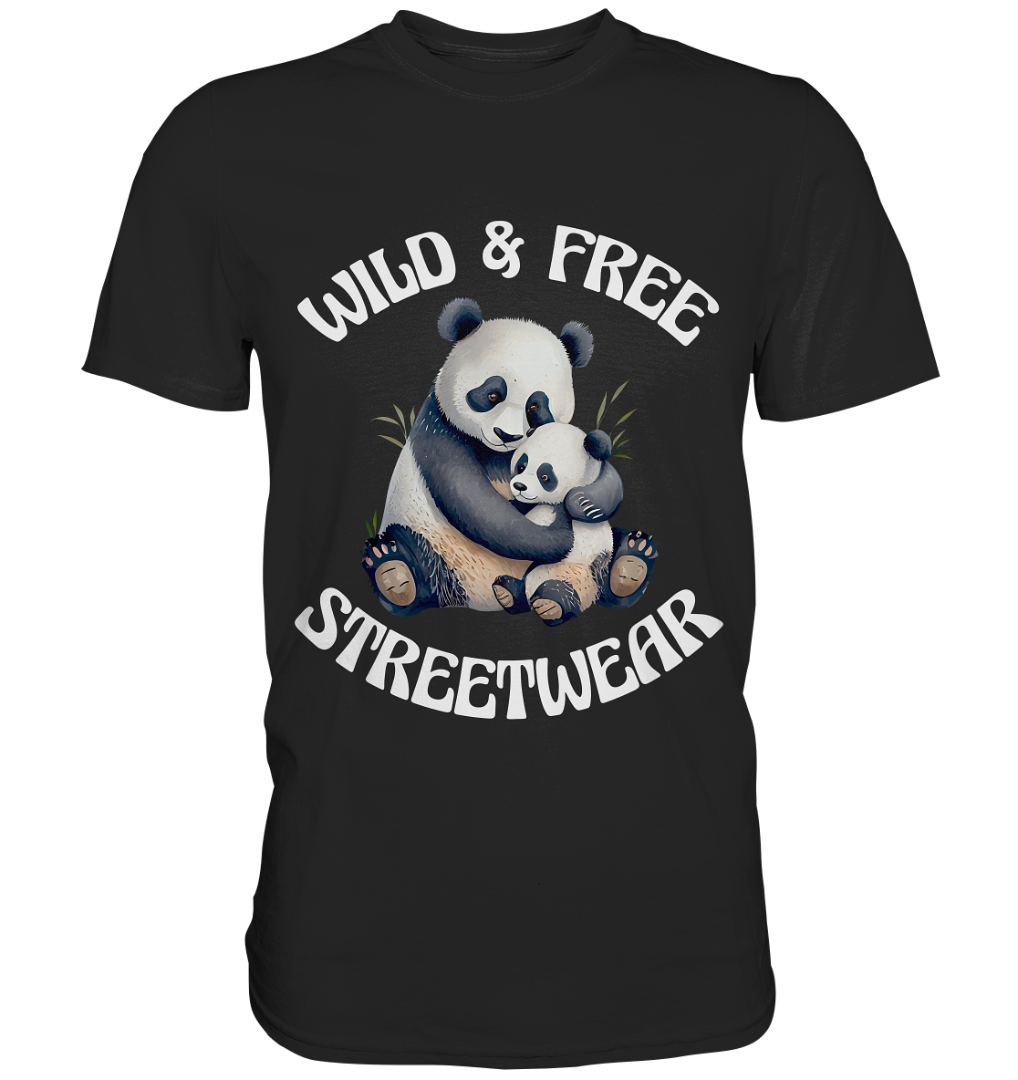 WILD & FREE NO 12 PANDA FAMILY  - STREETWEAR - STATEMENT    - Classic Shirt