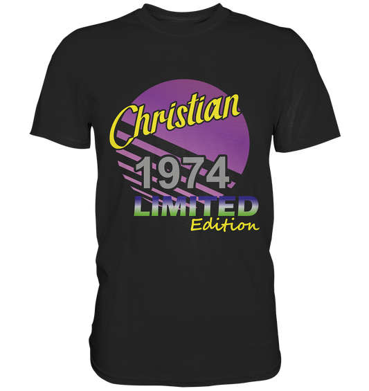 Christian Limited Edition 1974 Geburtstag Jahrgang 1974- Classic Shirt