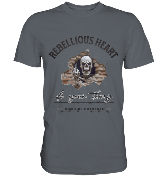 Rebellisches Herz Skull - Classic Shirt