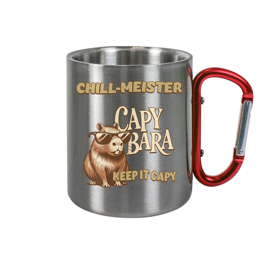 Chill-Meister Capybara – Keep it Capy (Bio & Premium) - Edelstahl Tasse
