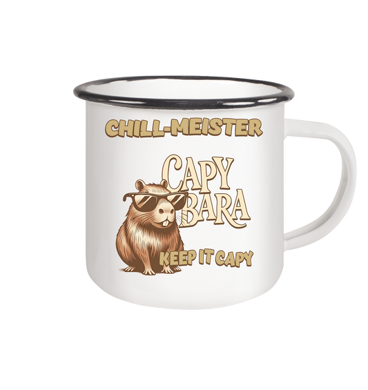 Capybara Tasse mit Keep it Capy Spruch – Hochwertiges Geschenk für Wasserschwein Fans.