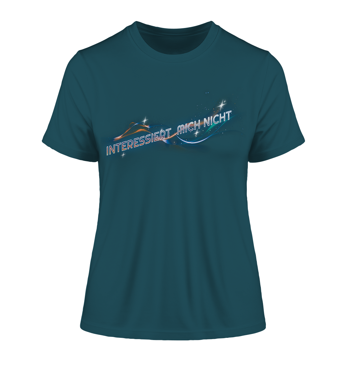 Interessiert mich nicht - Fitted Ladies Organic Shirt