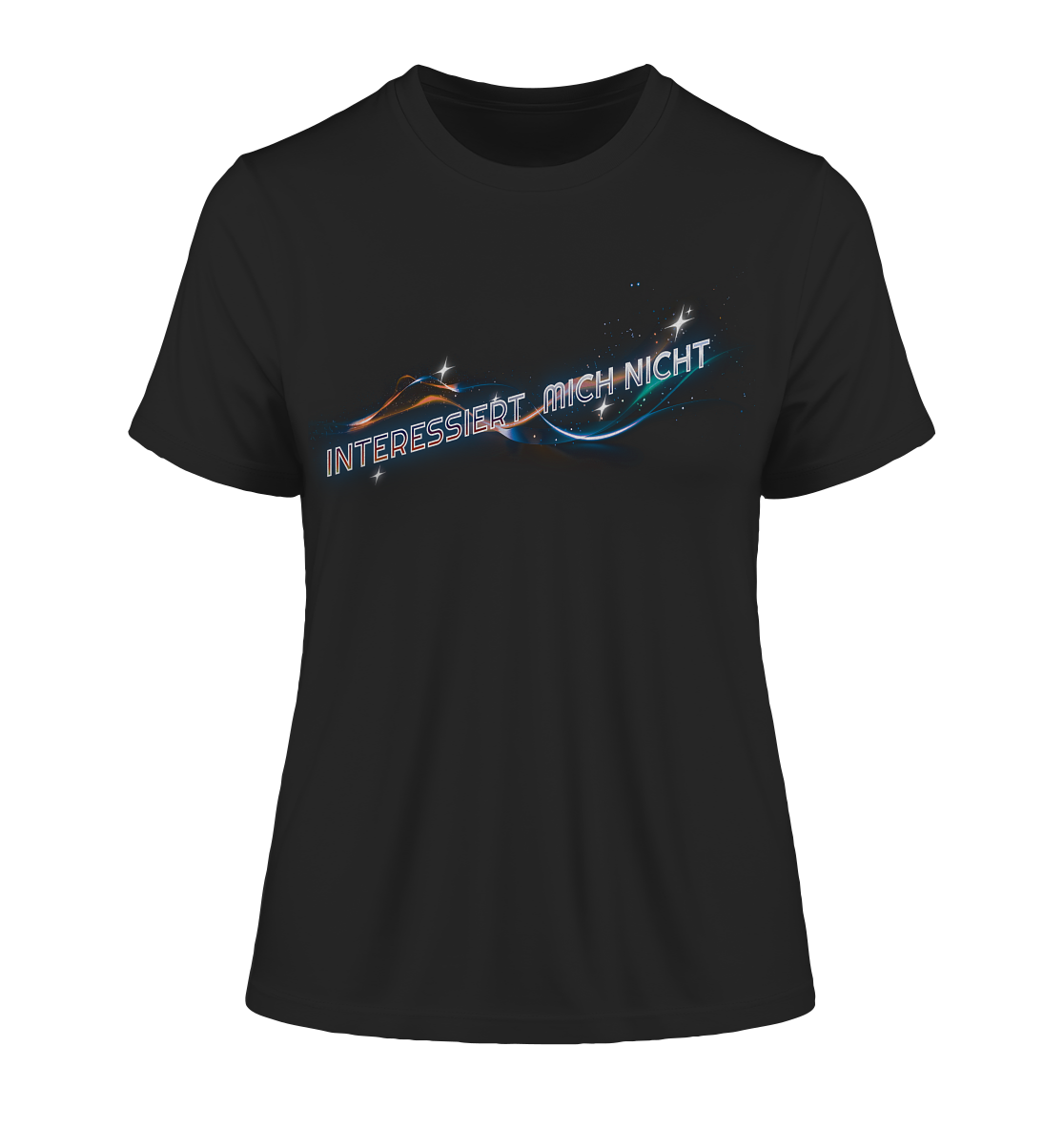 Interessiert mich nicht - Fitted Ladies Organic Shirt