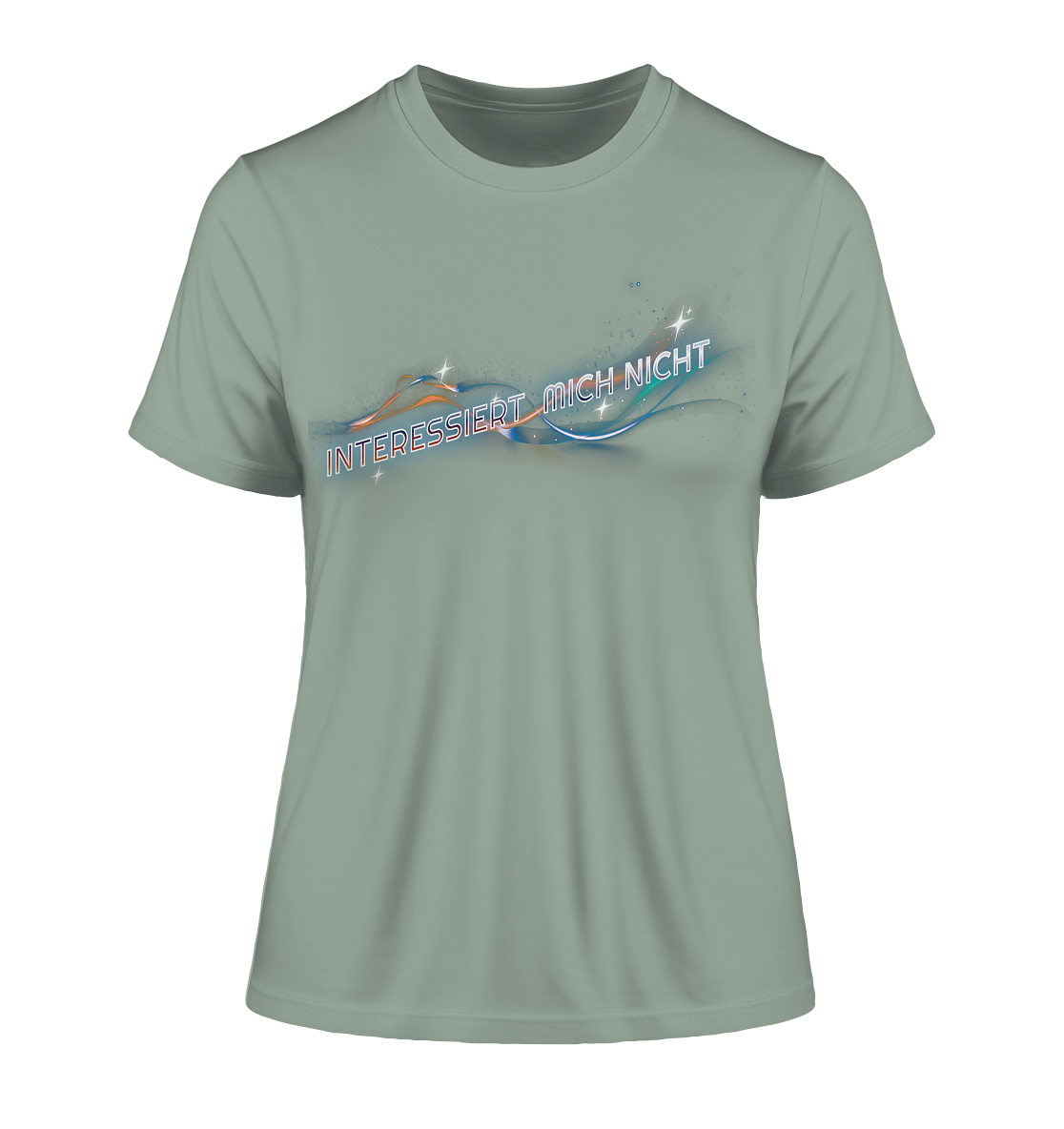 Interessiert mich nicht - Fitted Ladies Organic Shirt