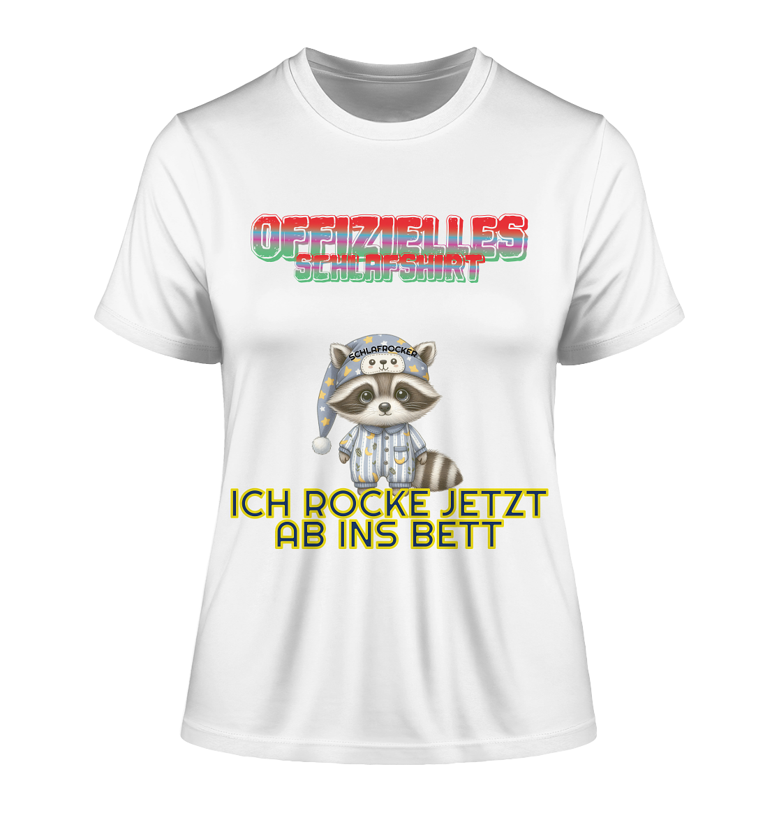 Offizielles Schlafshirt - Fitted Damen Shirt weiß