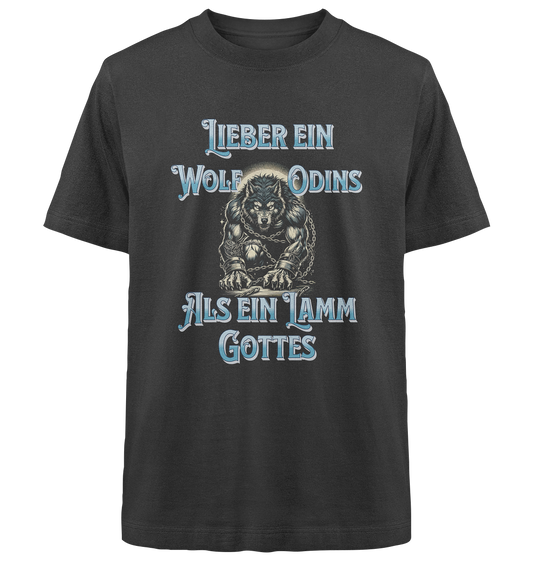 Odins Wolf | Oberteile  - Heavy Oversized Organic Shirt