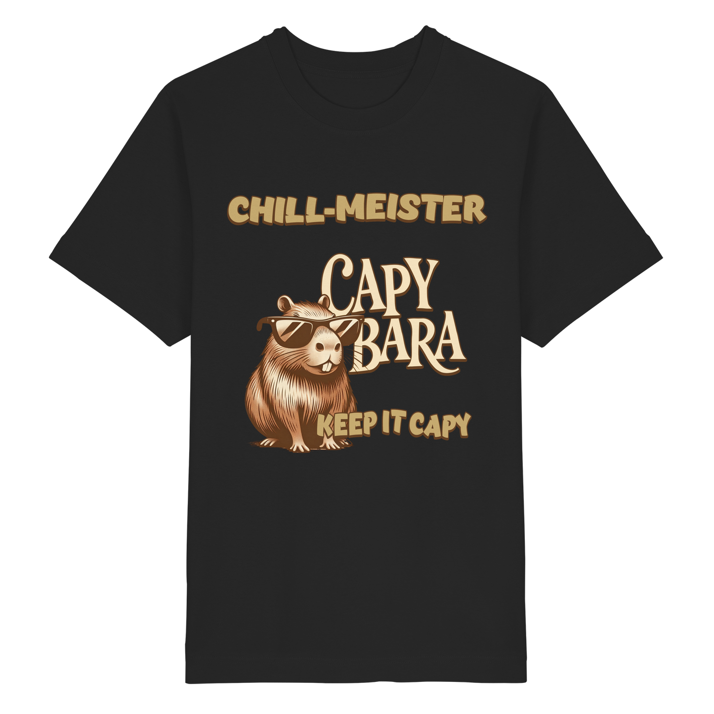 Chill-Meister Capybara – Keep it Capy (Bio & Premium) - Heavy Oversized Organic Shirt