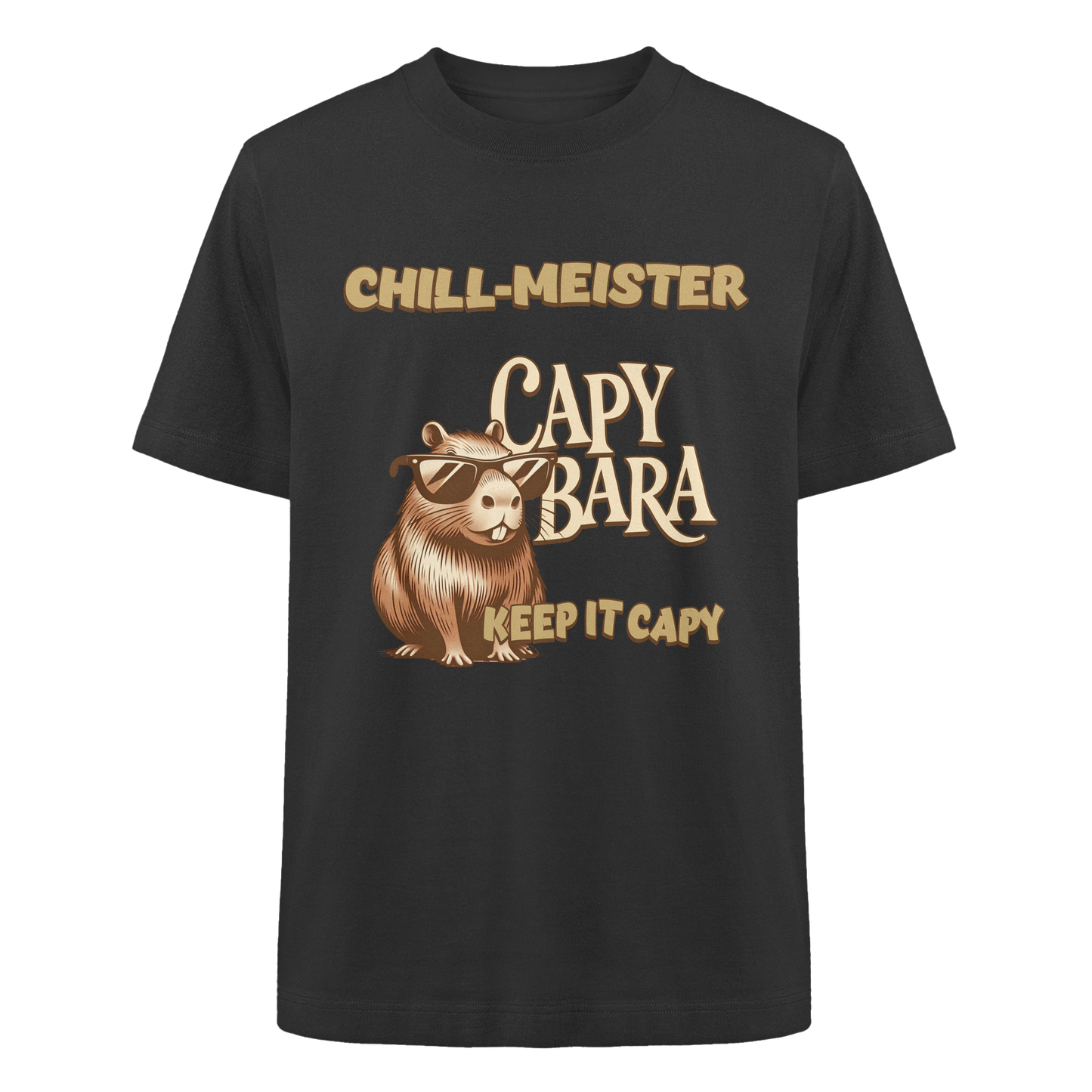 Chill-Meister Capybara – Keep it Capy (Bio & Premium) - Heavy Oversized Organic Shirt