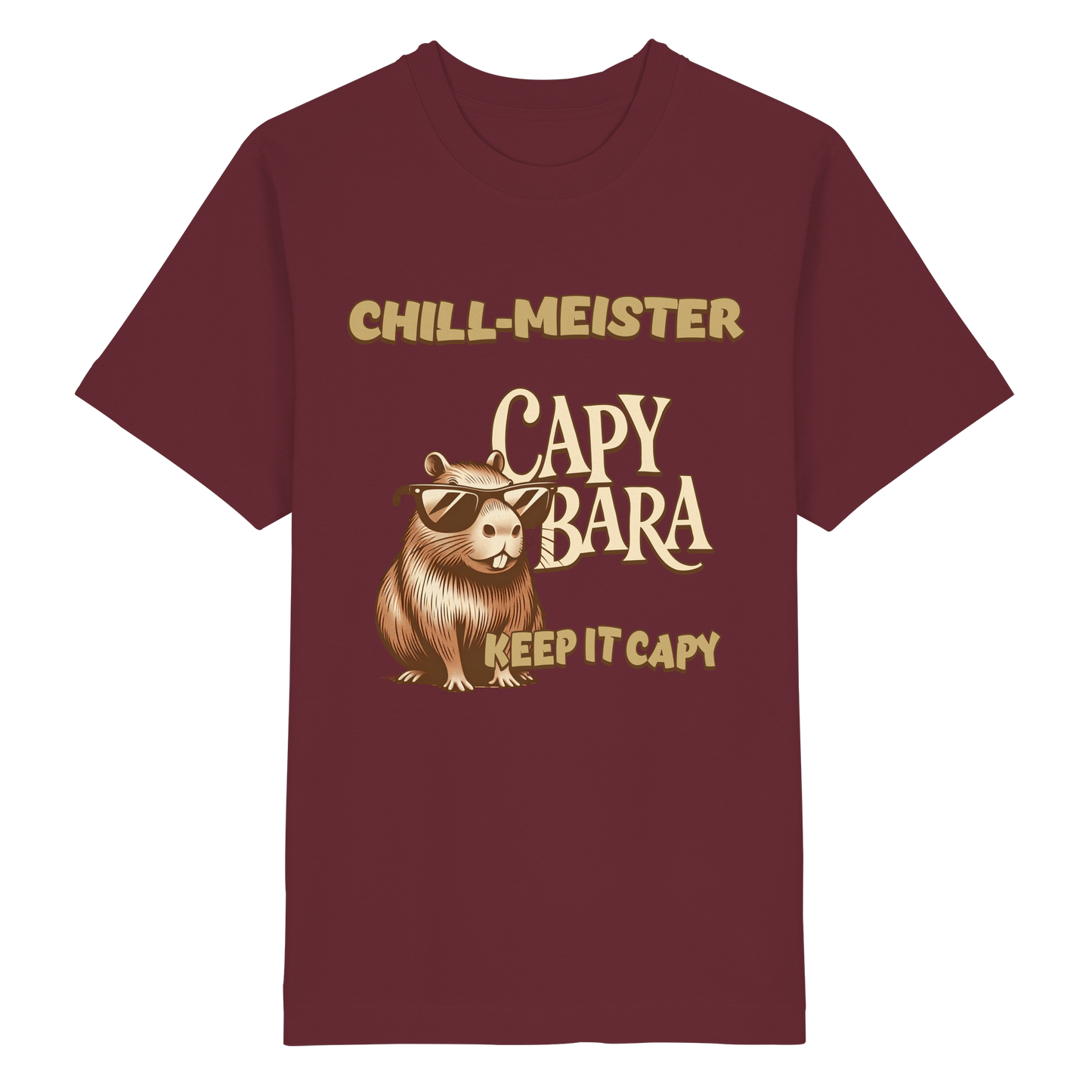 Chill-Meister Capybara – Keep it Capy (Bio & Premium) - Heavy Oversized Organic Shirt