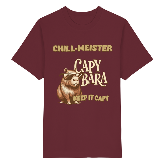 Chill-Meister Capybara – Keep it Capy (Bio & Premium) - Heavy Oversized Organic Shirt