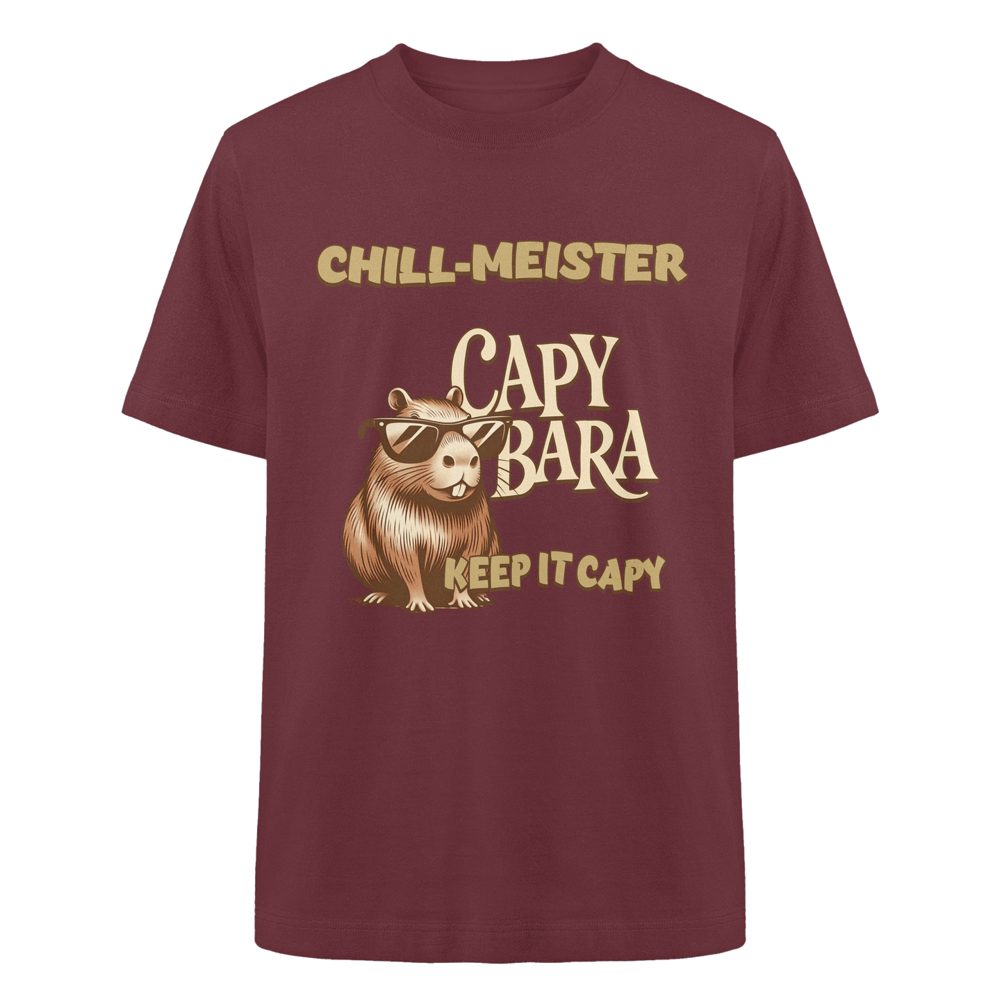 Chill-Meister Capybara – Keep it Capy (Bio & Premium) - Heavy Oversized Organic Shirt